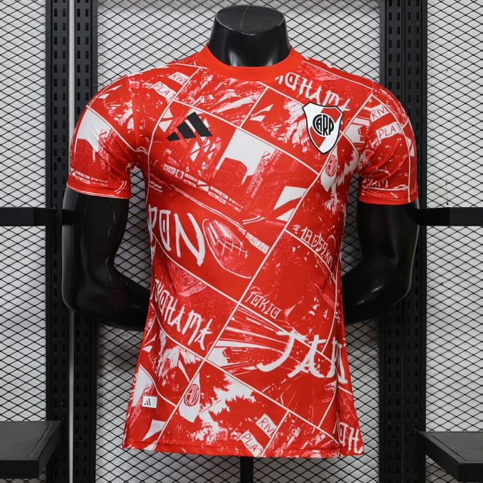 Player Version 2026-2027 River Plate Red Soccer Training Jersey Football Shirt