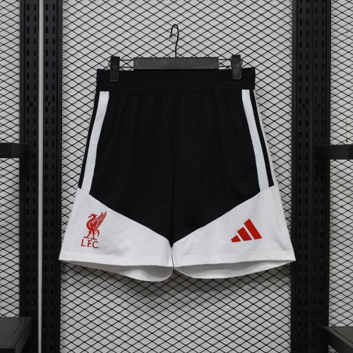 Player Version 2026-2027 Liverpool Black/White Soccer Training Shorts Football Shorts