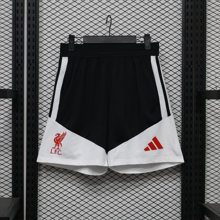 Player Version 2026-2027 Liverpool Black/White Soccer Training Shorts Football Shorts