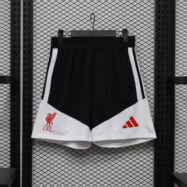 Player Version 2026-2027 Liverpool Black/White Soccer Training Shorts Football Shorts