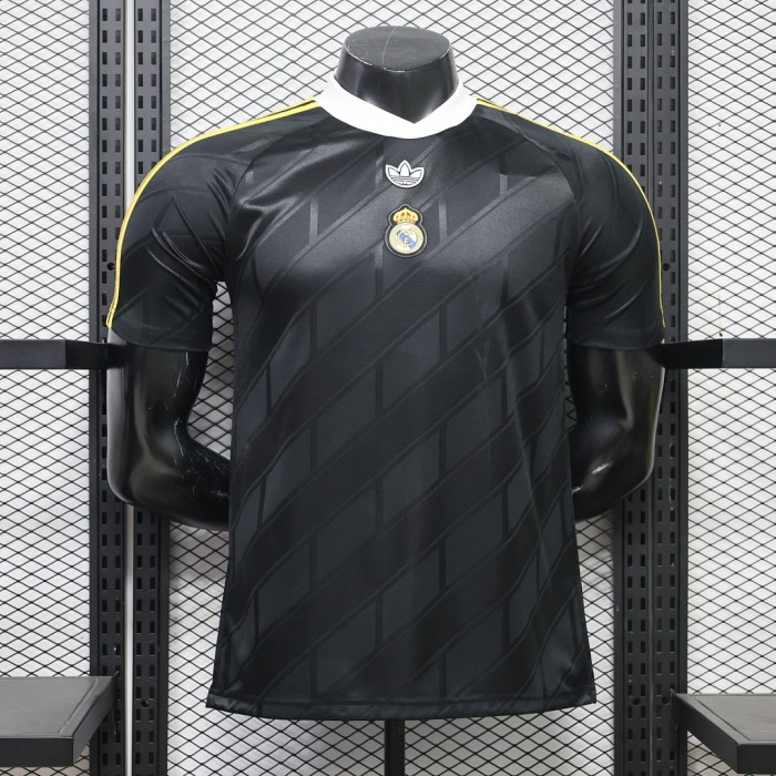 Player Version 2026-2027 Real Madrid Black Retro Model Soccer Jersey Real Football Shirt