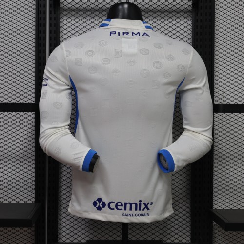 Long Sleeve Player Version 2026-2027 Cruz Azul Away White Soccer Jersey Football Shirt