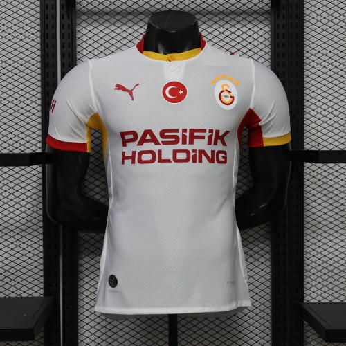 with Sponor Logo Player Version 2026-2027 Galatasaray Away White Soccer Jersey Football Shirt