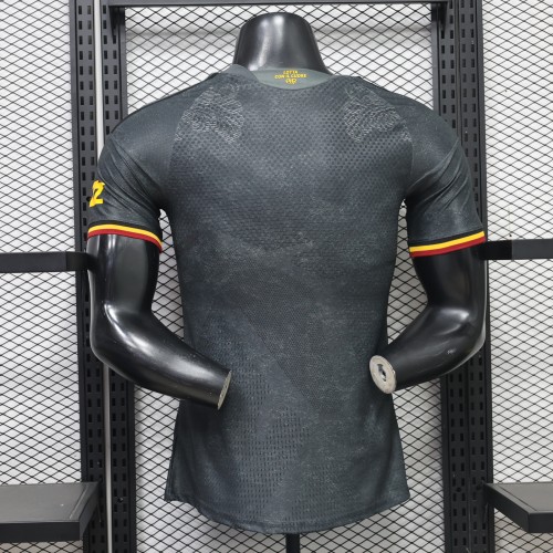 Player Version 2026-2027 As Roma Third Away Black Soccer Jersey Football Shirt