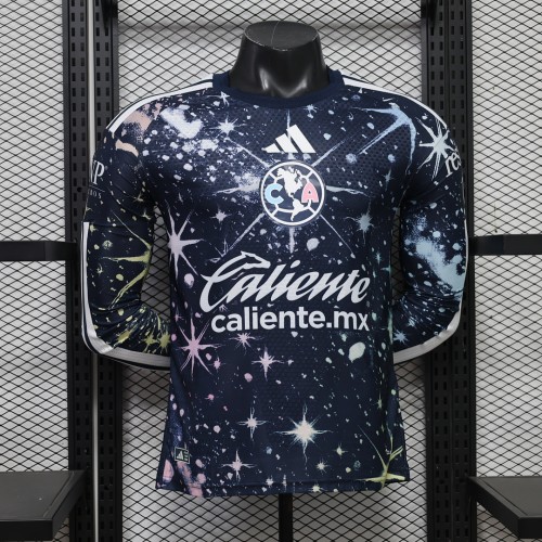 Long Sleeve Player Version 2026-2027 Club America Aguilas Third Away Soccer Jersey Football Shirt
