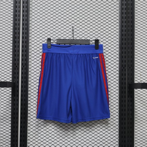 Player Version 2026-2027 Manchester United Blue Soccer Shorts Football Shorts