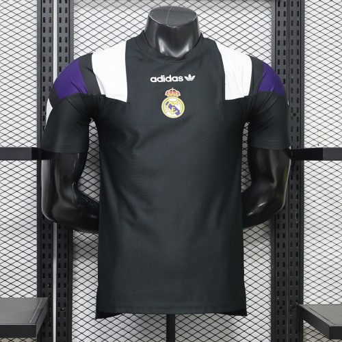 Player Version 2026-2027 Real Madrid Black EQT Soccer Jersey Real Football Shirt