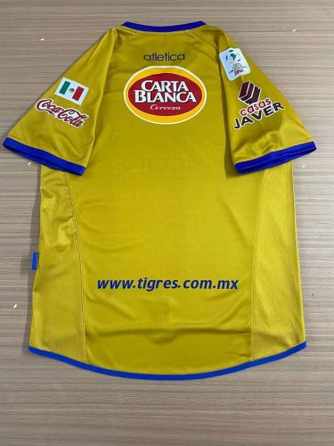 with Patch Retro Jersey 2006-2007 Tigres UANL Home Soccer Jersey Vintage Football Shirt