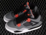 Air Jordan 4 Retro Infrared Black Grey - Pure Platinum