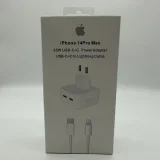 35W Dual USB-C Port Compact Power Adapter with Lightning Cable