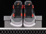 Air Jordan 4 Retro Infrared Black Grey - Pure Platinum
