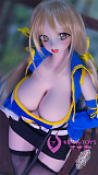 【宣伝写真衣装付属】Mini Doll  lucy(cosplay) P60CM PVCヘッド＋シリコン製ボディ ウィッグタイプ フィギュアオナホ ミニドール 大型オナホール