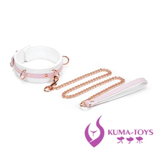 Liebe seele SM調教首輪 リード付き sm プレイ 器具  アダルト グッズSM 羊革・合金材質 刺激おもちゃ