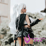 白い髪フィギュア人形