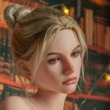 ZELEX ホワイト肌色ヘッド単体 トルソーと組み合わせ シリコン材質 欧米風