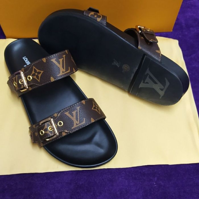 Men women leather slipper shoes, size 35-45,  with box, SS50-814