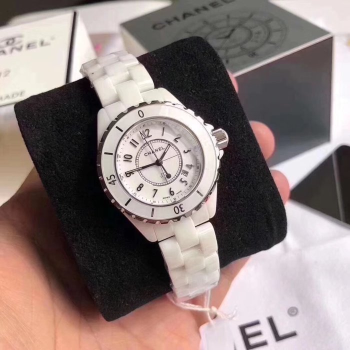 Men and women couple watches, quartz electronic watches, ceramic watches，size : Man 38mm， Women 33mm