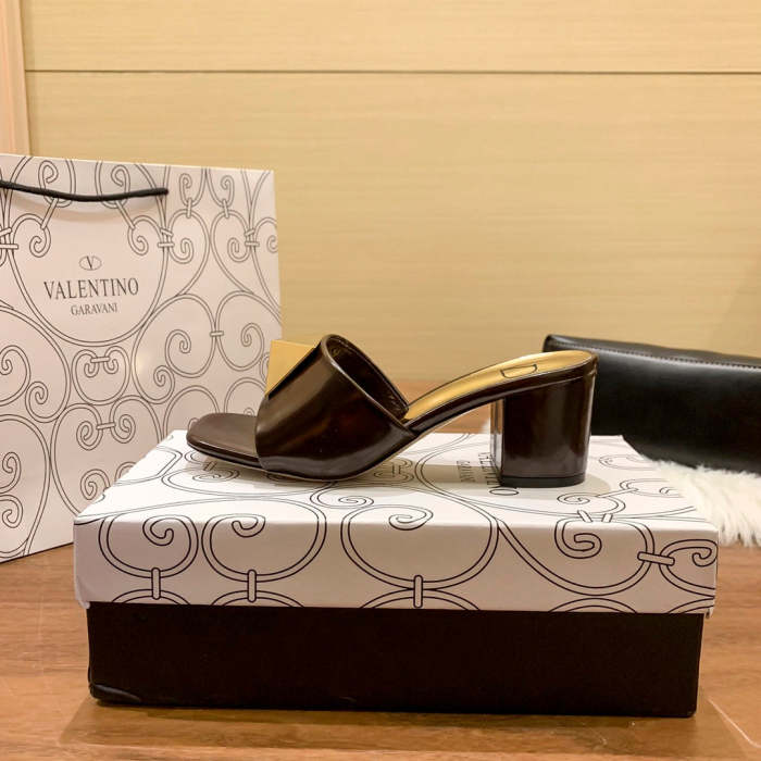 Heel shoes leather sandals slippers , heel 5cm,size 34-41 ,with box, SS60-1471-1476