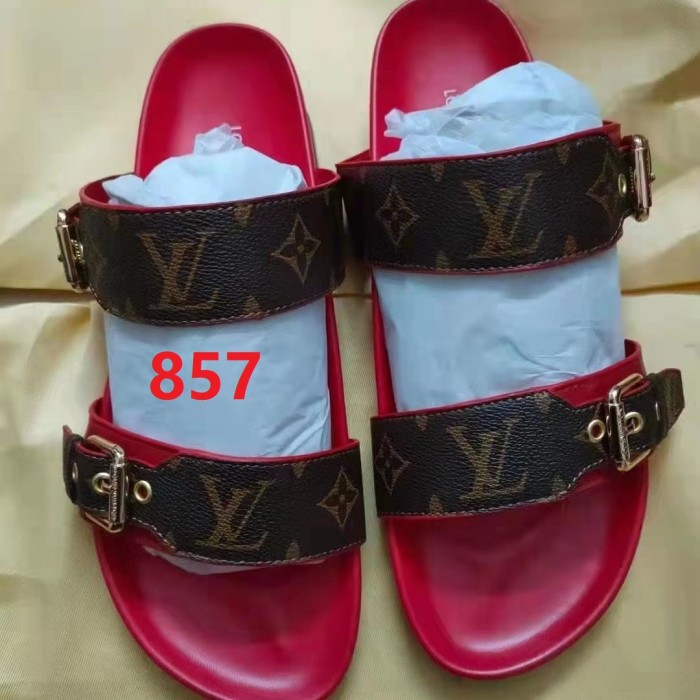 Men women leather slipper shoes, size 37-45,  with box, SS50-852-857