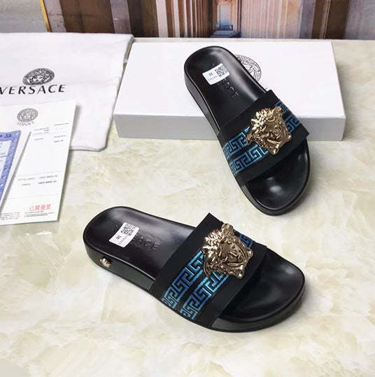 Flat leather sandals slippers , size 35-46, SS60-1859