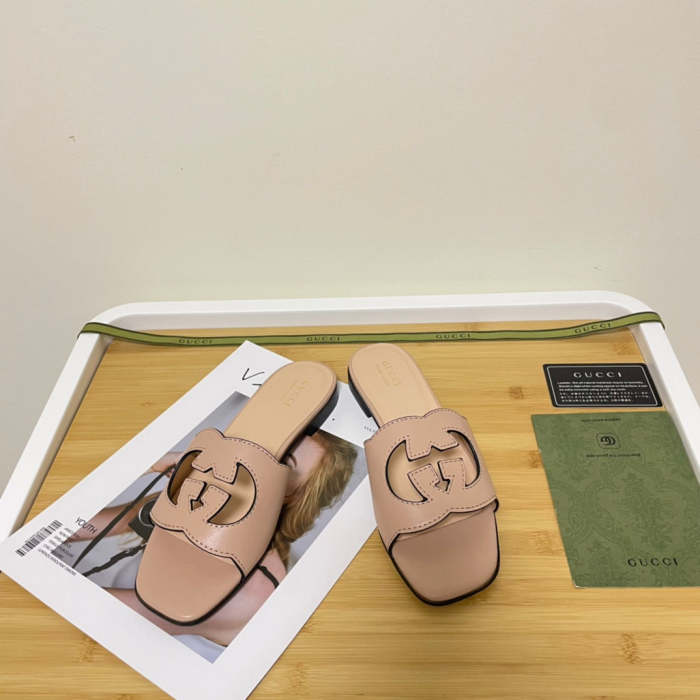 Flat leather sandals slippers , size 35-41 ,SS50-1069-1073