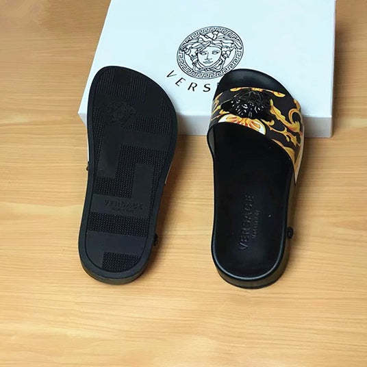 Flat leather sandals slippers , size 35-46, SS60-1858