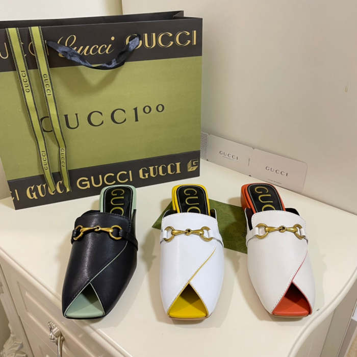Women leather sandals slippers ,size 35-40,with box, SS60-1325-1327