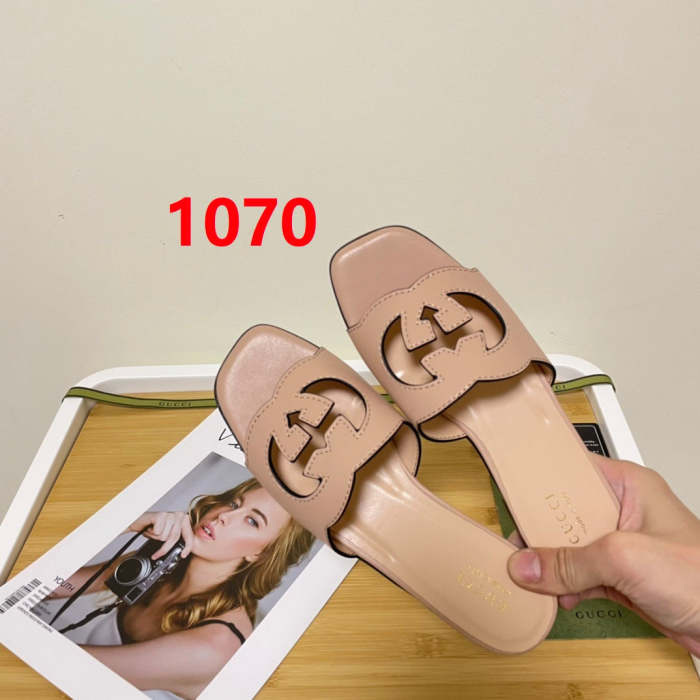 Flat leather sandals slippers , size 35-41 ,SS50-1069-1073