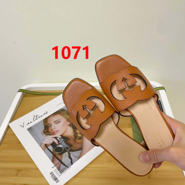 Flat leather sandals slippers , size 35-41 ,SS50-1069-1073