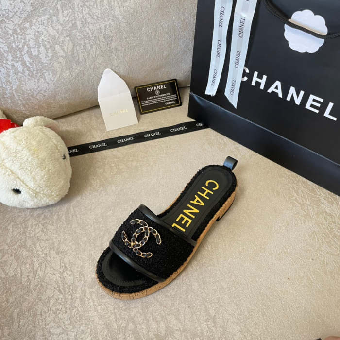 Flat leather sandals slippers , size 34-41 , with box, SS60-1345-1348