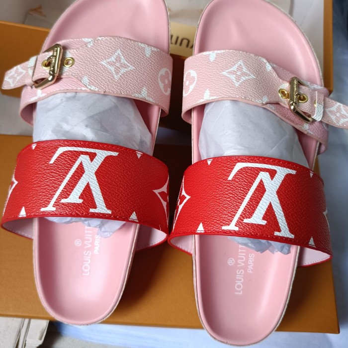 Men women leather slipper shoes, size 37-45,  with box, SS50-852-857