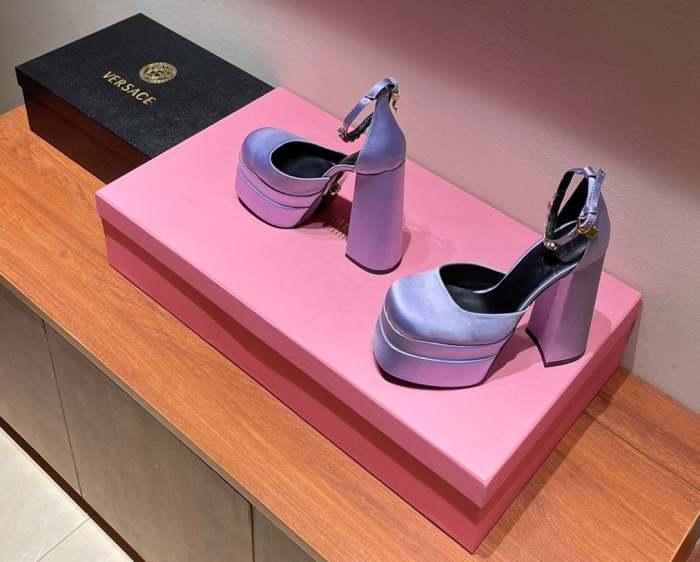 women silk and leather heel shoes, size 35-42, Heel 15.5cm, with box,SS138-30-37