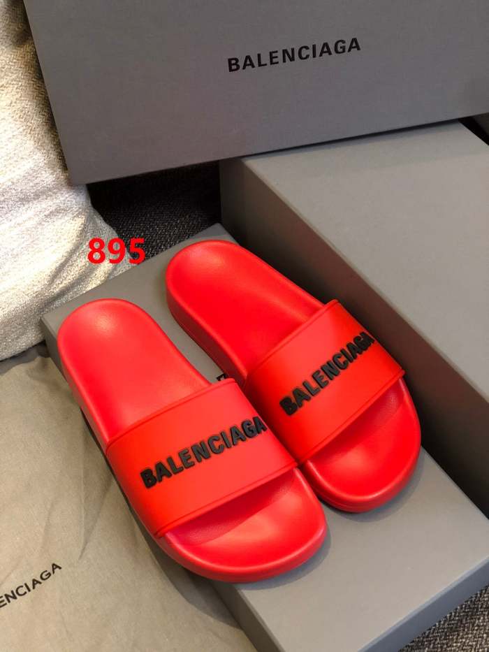 Flat leather sandals slippers , size 35-40  , with box,  SS50-893-898