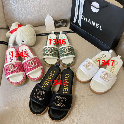 Flat leather sandals slippers , size 34-41 , with box, SS60-1345-1348