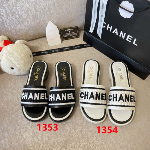 Flat leather sandals slippers , size 34-41 , with box, SS60-1353-1354