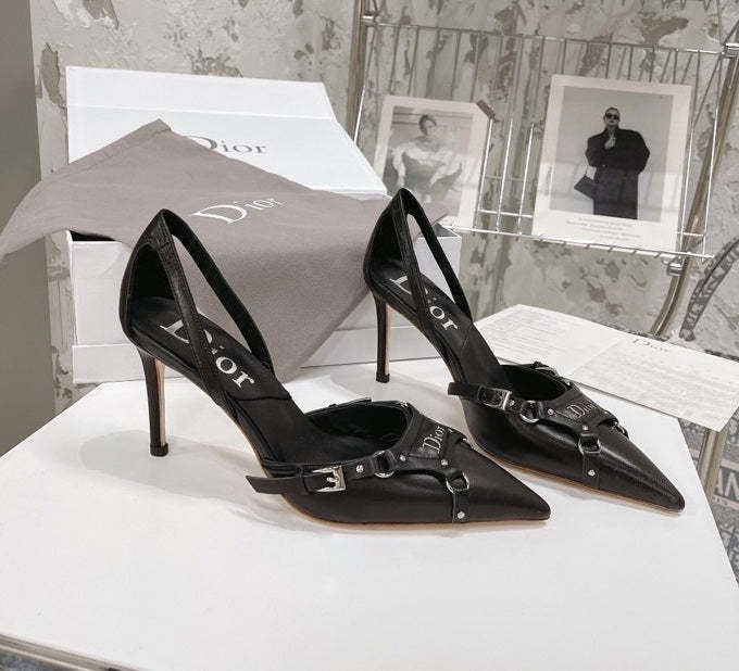 Top Quality Women heel leather shoes, heel 8cm,size 35-42, with box , SS110-170-171
