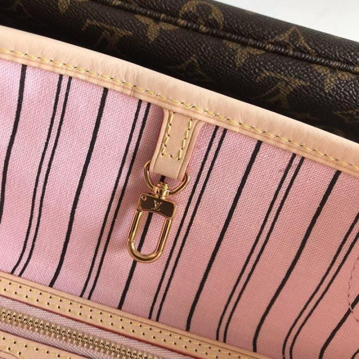 canvas leather neverfull bag ,AAAAA ,size  PM , MM ,GM ,no box, B130-7