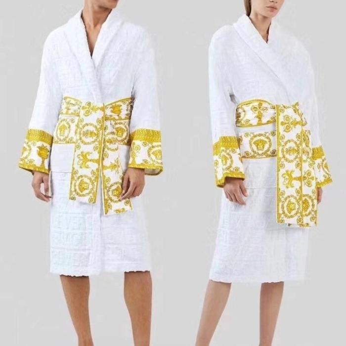 cottton long bathrobe for men and womenL,  CL110
