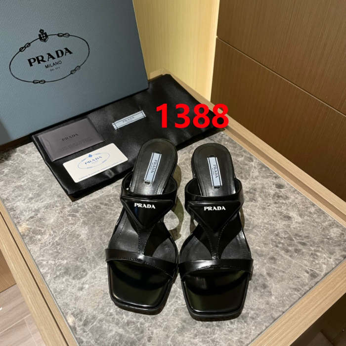 Flat leather sandals slippers , size 35-40 , with box, SS60-1384-1389