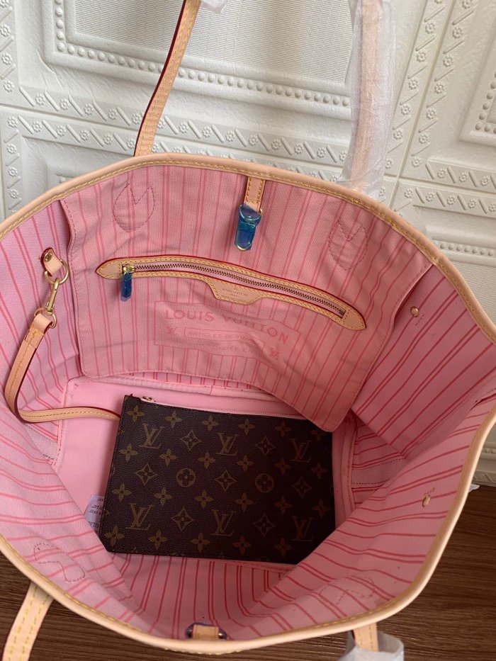 canvas leather neverfull bag ,AAAAA ,size  PM , MM ,GM ,no box, B130-7