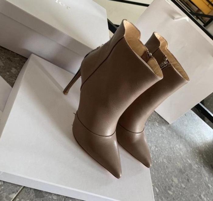 women leather heel boots shoes, size 35-40, with box,SS138-25-29