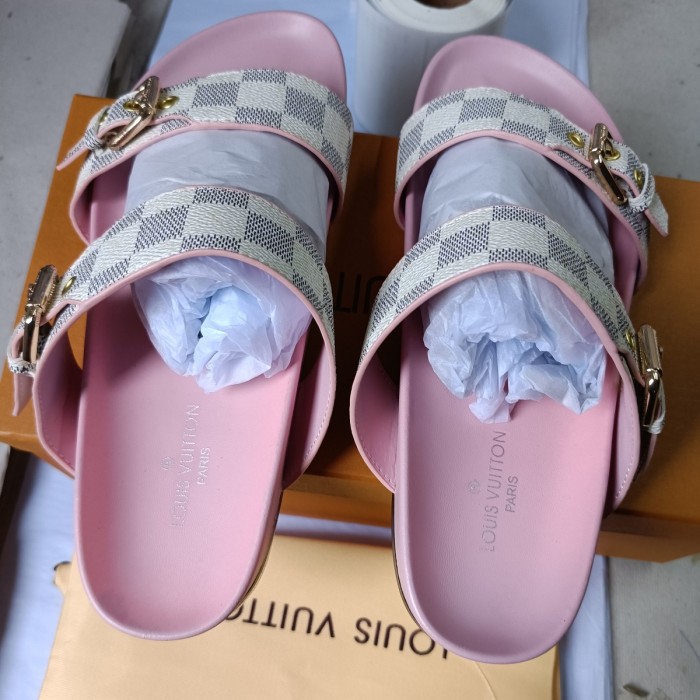 Men women leather slipper shoes, size 37-45,  with box, SS50-852-857