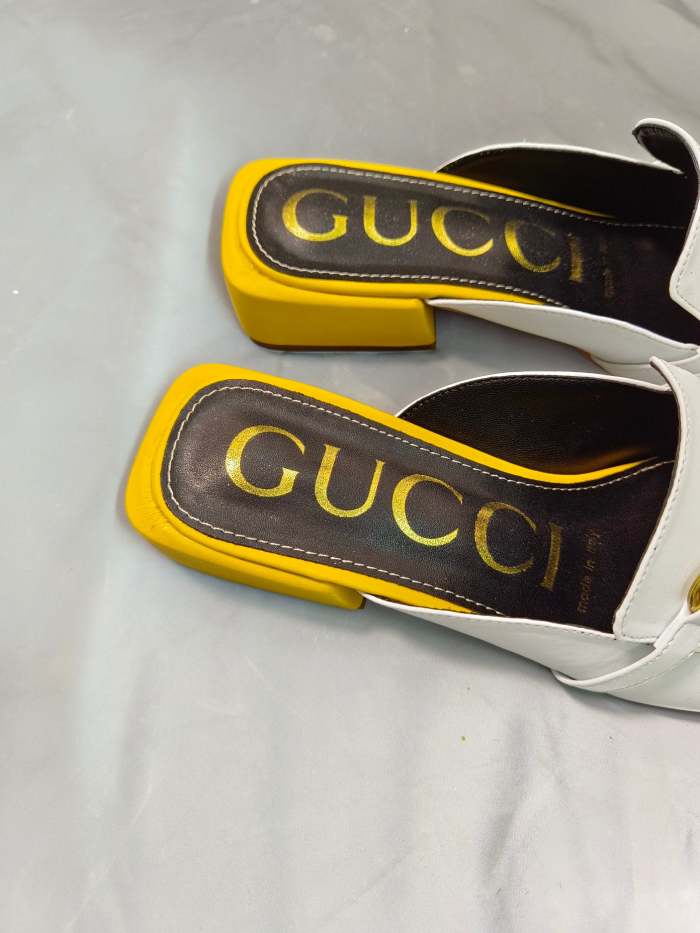 Heel leather sandals slippers,heel 4.5cm, size 35-40 ,with box, SS60-1451
