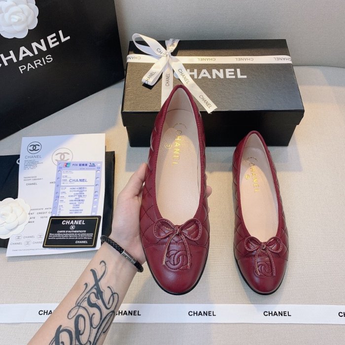 women flat ballet shoes, size 35-42,  with box, SS50-784