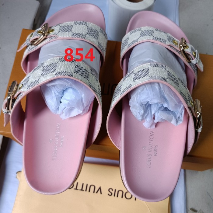 Men women leather slipper shoes, size 37-45,  with box, SS50-852-857