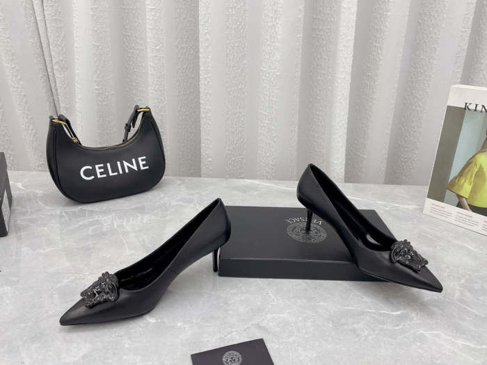 women heel shoes, heel 6.5cm, size 34-41, with box, SS60-1416