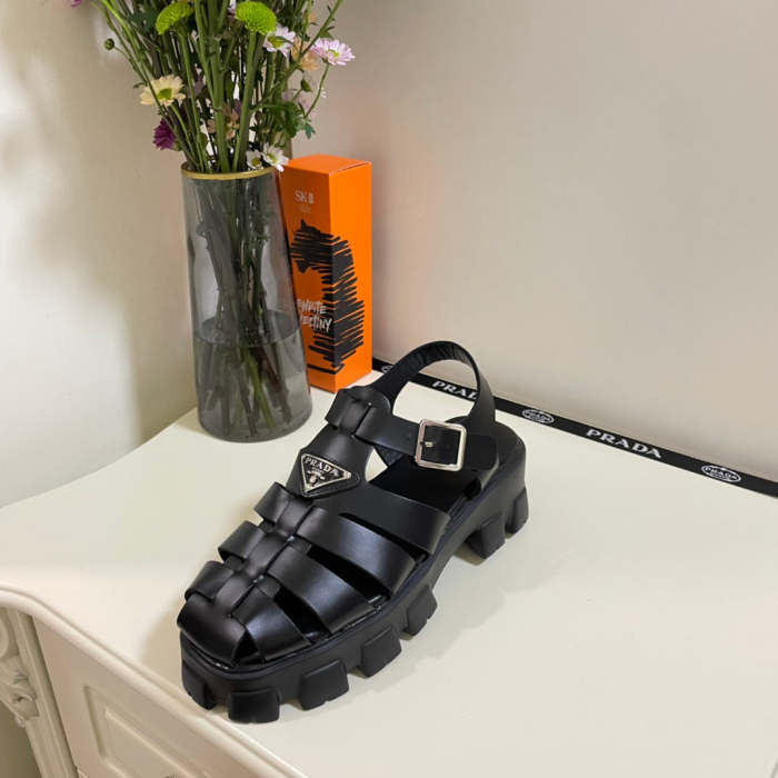 Flat leather sandals slippers , size 35-41 ,with box, SS70-1249-1250
