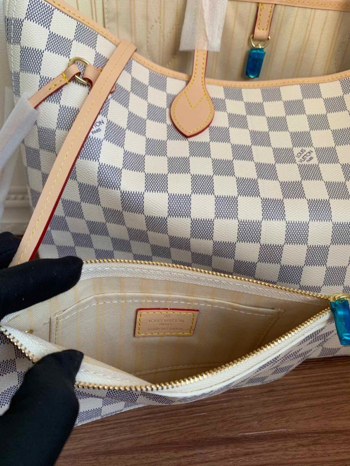 canvas leather neverfull bag ,AAAAA , size  PM , MM ,GM ,no box, B130-8
