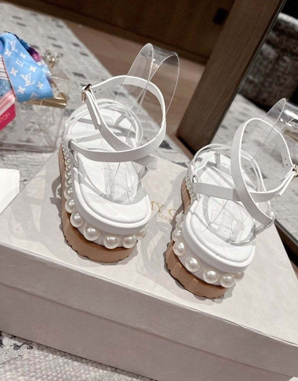 Flat leather sandals slippers , size 35-41 ,with box, SS110-209-210