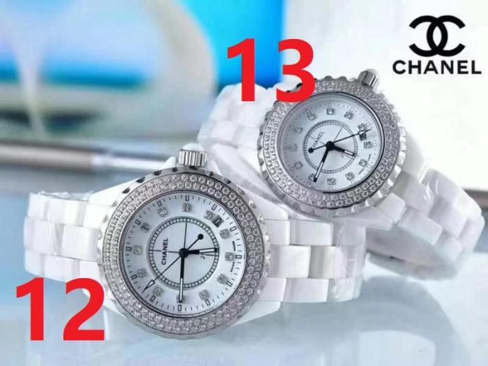 Men and women couple watches, quartz electronic watches, ceramic watches，size : Man 38mm， Women 33mm